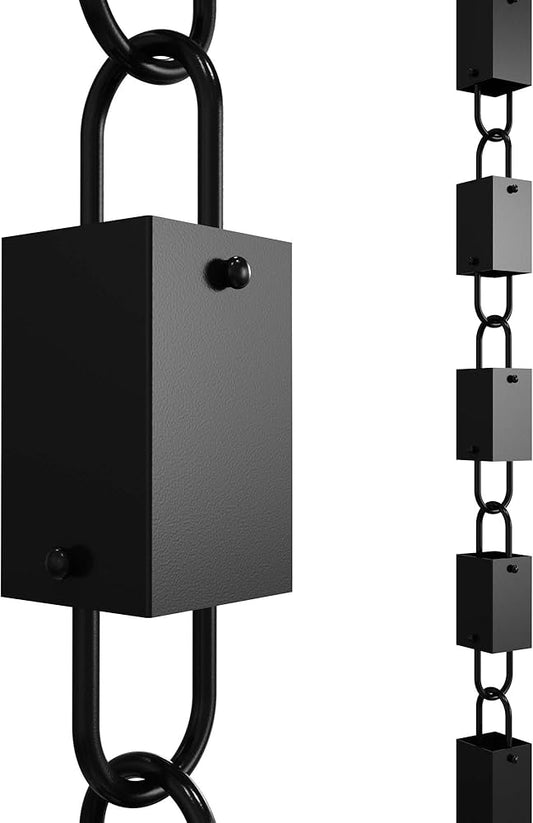 Ironroots Cascade Cylindro 8.5 ft Aluminum Rain Chain