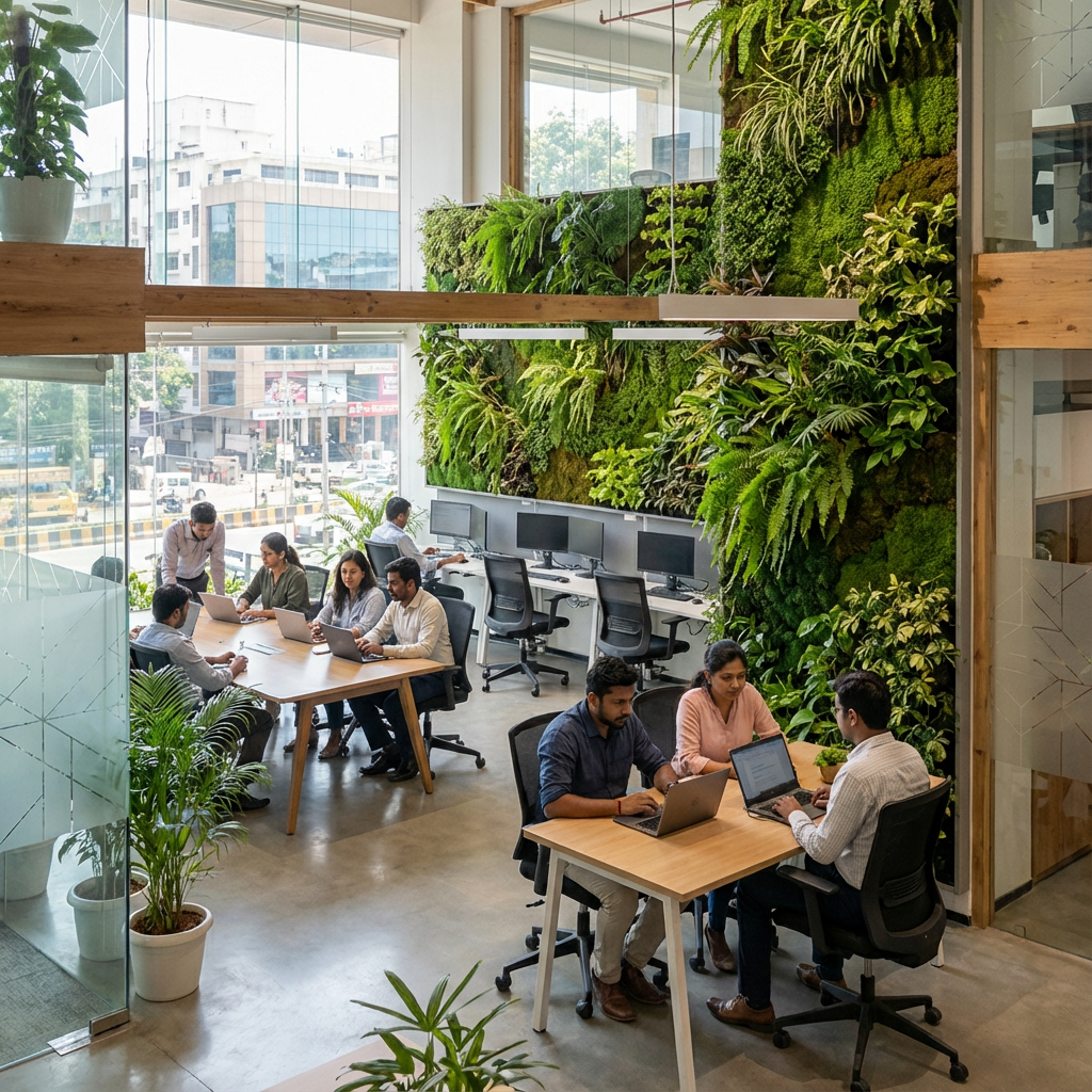 How Bangalore Tech Offices Are Using Green Walls to Boost Team Productivity