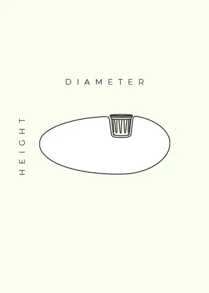 Pebbles Planter Medium Stone Finish